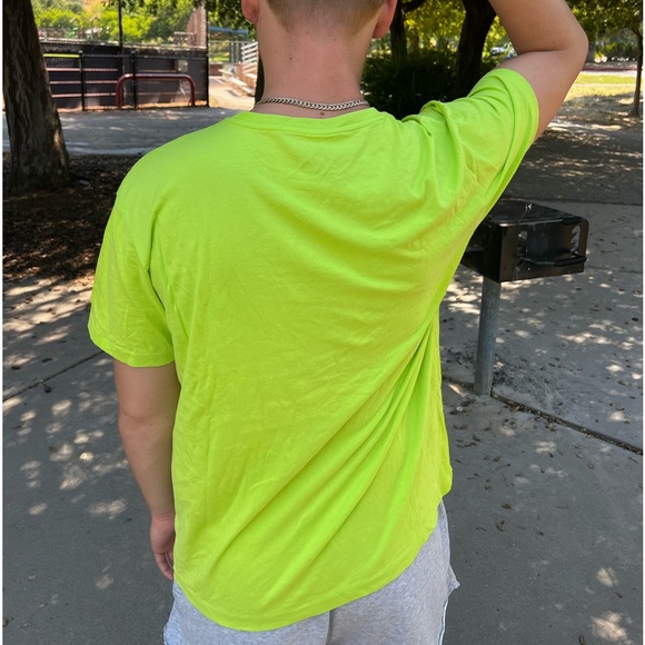 POLO RALPH LAUREN MEN CLASSIC FIT CREW NECK CHEST POCKET T SHIRT GREEN LIME PONY - Picture 6 of 16